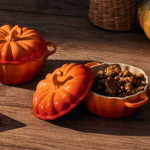 Le Creuset Volcanic Stoneware Pumpkin Casserole 350ml